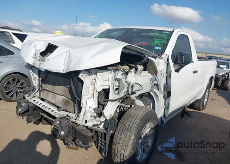 2021 Chevrolet Silverado 1500 2Wd Long Bed Wt из США, поврежденный, VIN 3GCNWAEF4MG354211